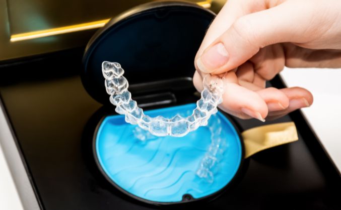 putting the retainer in a safe place