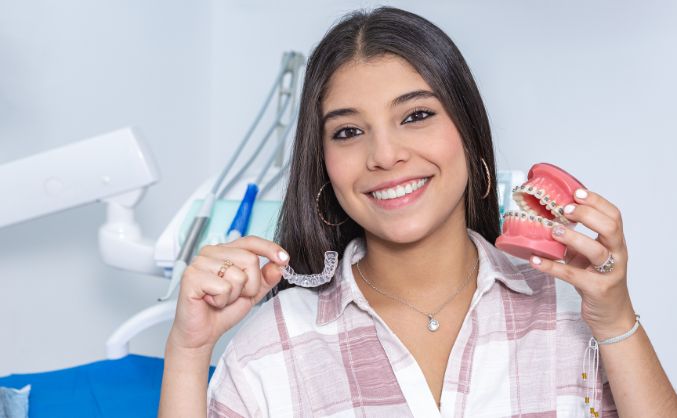 Dr. Murray offers metal and ceramic braces — Invisalign, too!